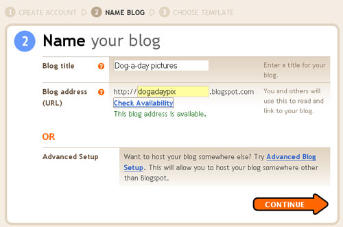name your blog