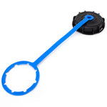 Wavian water can screw cap and strap detail