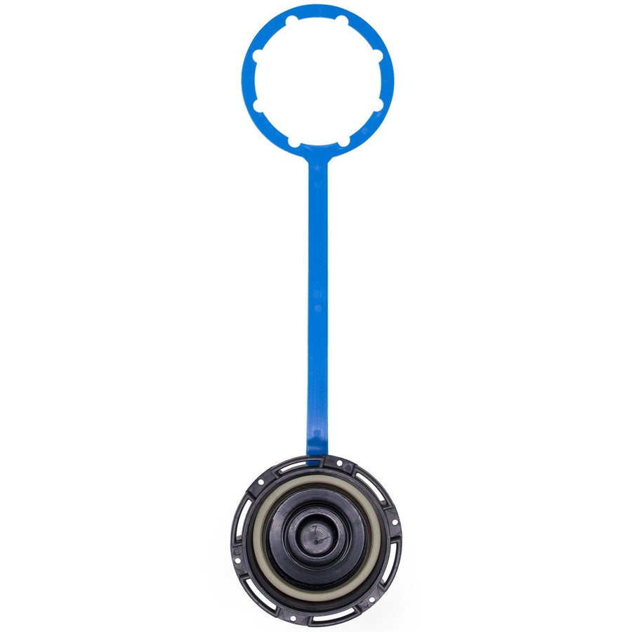 Wavian water can screw cap with retaining strap