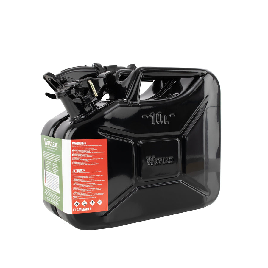 Wavian 10L NATO jerry can in Black — studio view