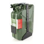 Wavian 20L NATO jerry can in Olive Drab — side-loading holder view