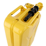 Wavian 20L NATO jerry can in Yellow — three-handle top detail
